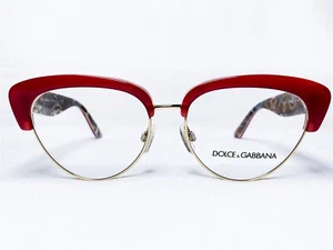 NEW Dolce & Gabbana DG3247 3034 Women's Top Red/Handcart Eyeglasses Frames 53/16 - Picture 1 of 6