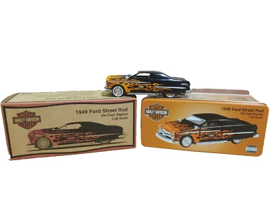1949 Ford Street род масштаб 1:38 Harley Davidson литой металл 96942-03V - Изображение 1 из 4