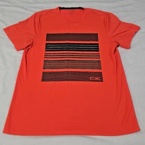 Calvin Klein Performance Herren Large Hemd Neon Orange Kurzarm Regular Fit - Bild 1 von 16