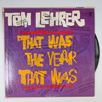 Tom Lehrer - That Was The Year That Was 12" Record 1965 Mono Reprise Folk Foto 1 de 2