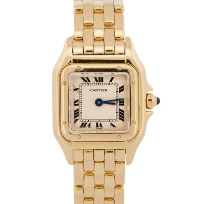 Ladies Cartier Panthere Small IVORY ROMAN 18K Yellow Gold 22mm Quartz 866911 - Image 1 of 4