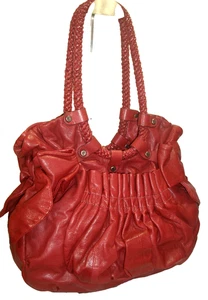 Lockheart Burgundy Ultra Soft Leather Braided Strap Satchel Shoulder Bag NrMINT! - Bild 1 von 16
