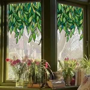 Original Hand Drawn Faux Stained Glass Window Hanging Clings,Double Sided See... - Picture 1 of 7