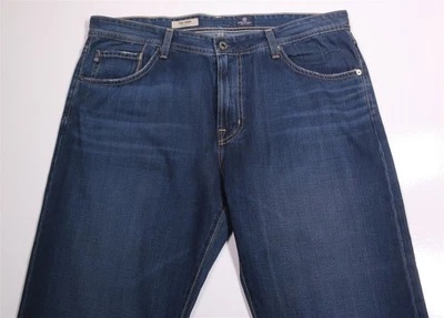 AG Adriano Goldschmied Men's The Hero Relaxed Fit Dark Wash Jeans 38x30 - Image 1 of 4