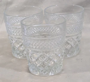 3er Set Vintage Anchor Hocking Wexford Old Fashioned On the Rocks Becher 3,75 - Bild 1 von 6