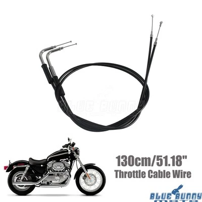 For Harley Sportster XL 883 1200 1996-2015 Throttle Line Cable Wire 130cm/51inch - Image 1 of 4