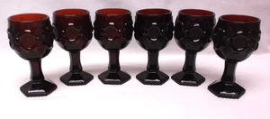 Avon Cape Cod Ruby Red Goblets Group of 6 - Picture 1 of 2