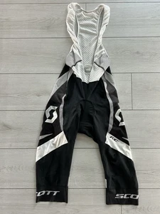 Scott Cycle Bib Shorts Cycling Padded | Men's | Black/White/Grey | Large - Picture 1 of 5