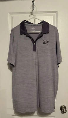 Polo Puma Golf Para Hombre Talla Grande Púrpura Carbón Cloudspun Legend Foto 1 de 4