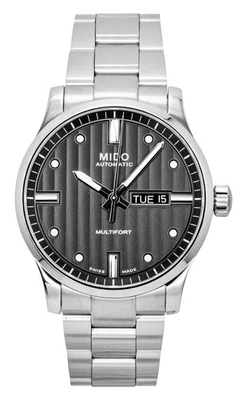 Mido Multifort Stainless Steel Anthracite Dial M005.430.11.061.80 Mens Watch - image 1 of 4
