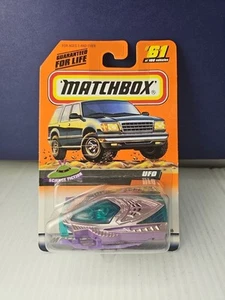 Matchbox Science Fiction (1998) UFO Purple & Green Toy #61/100 - Picture 1 of 6