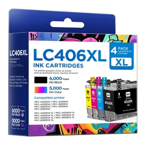 belietop LC406XL Ink Cartridges High Yield Compatible for Brother LC406XL LC4... - Picture 1 of 7