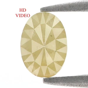 0.80 CT Natural Loose Oval Shape Diamond 7.00 MM Yellow Color Diamond LQ8014 - Picture 1 of 8