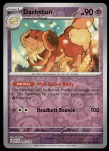 Dachsbun 099/198 Reverse Holo SV01: Juego base escarlata y violeta casi nuevo - Imagen 1 de 2