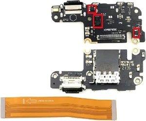 For Xiaomi MI 10T / 10T PRO Kit 1 Flex cable + 1 connector charging board dock - Photo 1 sur 1