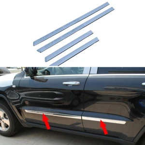 Fits Jeep Grand Cherokee WK2 2011-2013 Chrome Body Side Door Molding Cover Trim - Picture 1 of 8