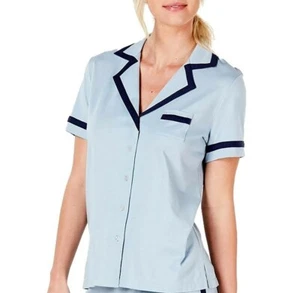 Alfani Womens Sleepwear Pajama Sleepshirt Rain Dance Blue Small S top PJs - Picture 1 of 1