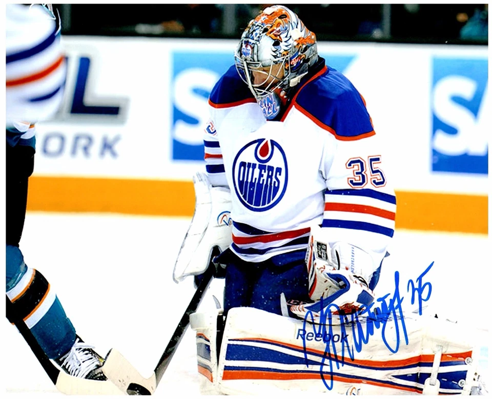 Edmonton Oilers NIKOLAI KHABIBULIN Signed Autographed 8x10 Pic C - Image 1 of 1