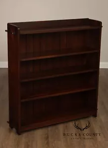 Stickley Mission Collection Oak Open Double Bookcase - Picture 1 of 14