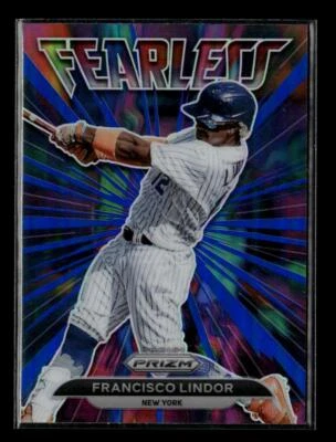 2022 Panini Prizm #FL-13 Francisco Lindor Fearless Blue Prizm - Image 1 of 2