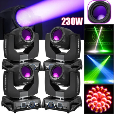 230W 7R Zoom Moving Head Light 16Prism Rainbow Beam Sharpy Strobe Stage Light - Image 1 of 4