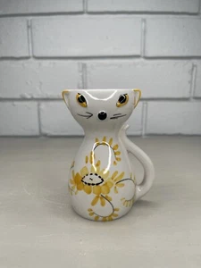 Vintage Anthropomorphic Cat Kitten Creamer Vase Tail Handle Kitsch Japan MCM - Bild 1 von 10