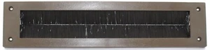 LETTERBOX BRUSH Door Letter Box DRAUGHT EXCLUDER Internal PVC | Brown - Picture 1 of 12