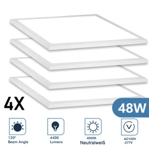 4X LED Panel 60x60cm Deckenlampe 48W Deckenleuchte Rasterdecke Pendelleuchte DHL - Bild 1 von 9