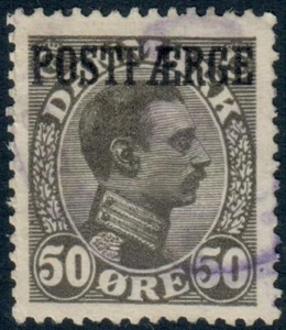 Denmark. #Q8a. 1922. Parcel Post. 50 Øre, olive gray. VF used (PK2183) - Picture 1 of 2