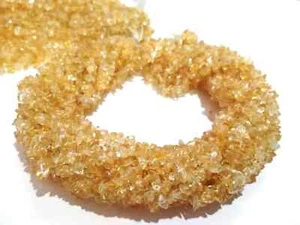 1 hebra de pepitas de citrino natural lisas de 4-6 mm cuentas de piedras preciosas 34" pulgadas - Imagen 1 de 6