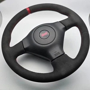 Alcantara Steering Wheel For: Subaru Impreza GDB Saloon STI - Picture 1 of 5