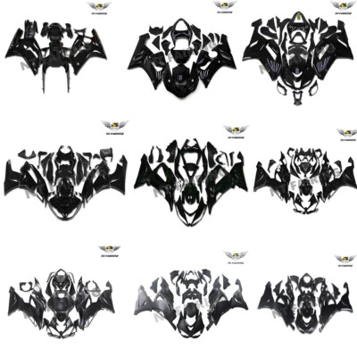 Carenado negro apto para Kawasaki 2000 2007 2009 2013 2025 Ninja ZX6R ZX-6R 636 Foto 1 de 4