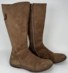 Timberland braune Wildleder-Winterstiefel mit hohem Reißverschluss Damengröße 6M 68379 Leder EUC! - Bild 1 von 24