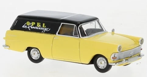 BREKINA 20194 Scala HO Opel P2 Kasten colore giallo/nero 1960 - Immagine 1 di 1