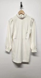 NWT LIKELY Women's Lovey Long Sleeve Short Dress, Size 2, In Cream White. Formal - Picture 1 of 16