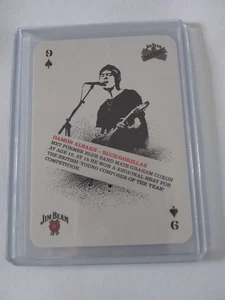 2006 Damon Albarn Jim Beam Music Collector Playing Card Nine of Spades - Imagen 1 de 5