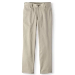 Wonder Nation Pants Boys Size 7 School Uniform Super Soft Stretch Flat Front J4 - Picture 1 of 4