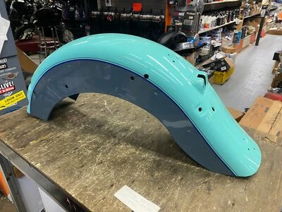 Mint Green Federal Gray Rear Fender NOS Harley Heritage Softail FLSTC 1994 NEW! - Image 1 of 4