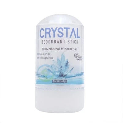 NEW Crystal Unisex Body Deodorant Stick - 100% Natural Mineral Salt (60gr/120gr) - Image 1 of 4