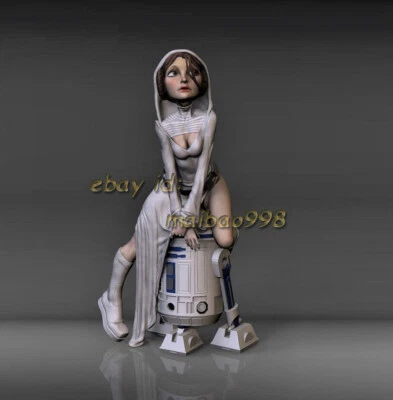 R2-D2 Leia princess 3D Print Garage Kit Figure Model Kit Unpainted Unassembled - Image 1 of 4