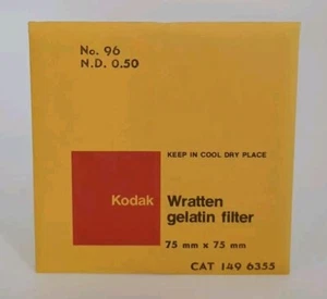 Vintage Kodak Wratten No. 96 N.D. 0.50 Gelatin Filter 3" x 3" (Sealed) - Picture 1 of 2