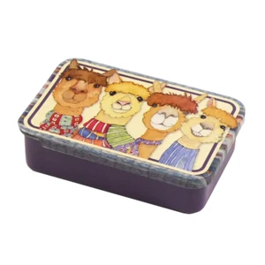 Emma Ball HAPPY ALPACAS pocket tin, small notions tin - Picture 1 of 1