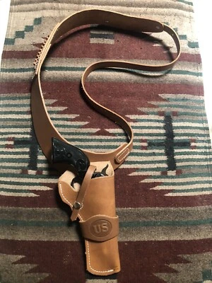 Funda bandolera de cuero para munición Heritage Rough Rider Ruger Wrangler 22 Cal Foto 1 de 4