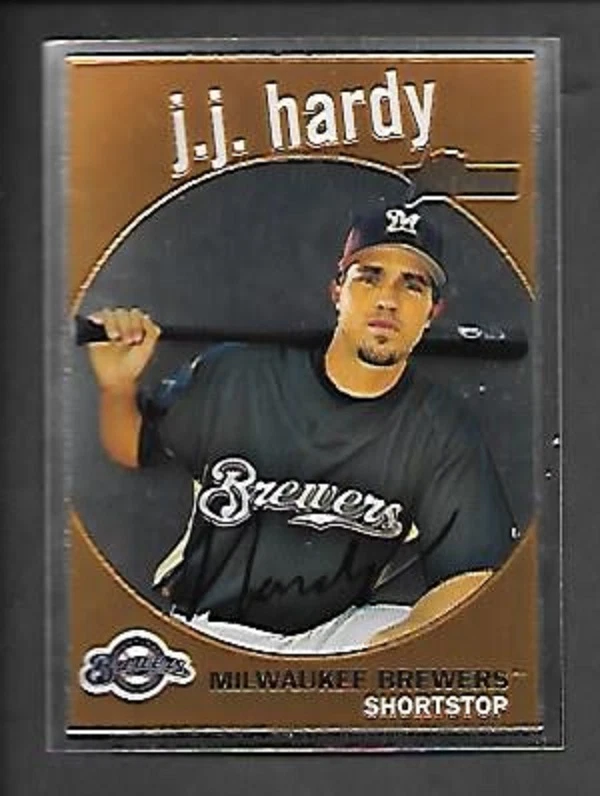 J.J. HARDY   2008 TOPPS HERITAGE CHROME #C177   SERIAL #708/1959 - Image 1 of 1