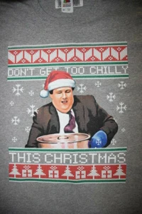 DON'T GET TOO CHILLY THIS CHRISMAS- Long Sleeve T-Shirt 2XL, Gray - Bild 1 von 9