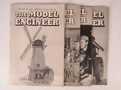 The Model Engineer Magazine 1952 Lot of 4 Steam Mechanical Engineering - Image 1 of 3