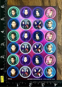 DESCENDANTS 3 BY DISNEY, ONE SHEET WHIT 24 BEAUTIFUL STICKERS #DESCENDANTS44 - Picture 1 of 2