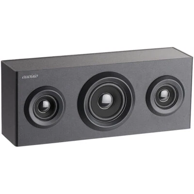 auvisio 2.1-Regal-Holzlautsprecher mit Bluetooth, Subwoofer & Akku, 12 Watt - Bild 1 von 4
