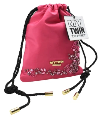 TWINSET My Twin Secchiello Piccol borsa donna TAGLIA UNICA strass rosa - Immagine 1 di 4