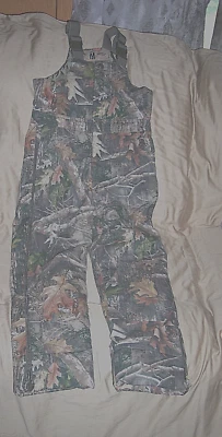 Boys Medium Camo Bibs Coveralls Bib Overalls Insulated Hunting Coveralls Kanati - Image 1 of 4